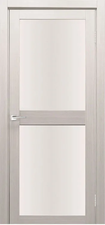 Межкомнатная дверь Легенда Z-6 тон Белая лиственница Остекление Сатинат белое