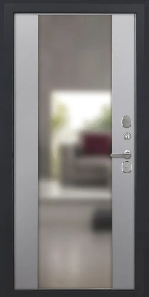 Товар Дверь ДвериПРО Л-3б Алиса (16мм, ПВХ Софт грей, зеркало) DPRO227535