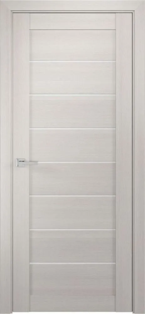 Межкомнатная дверь ЛУ-7 Белёный дуб (стекло сатинат, 900х2000)